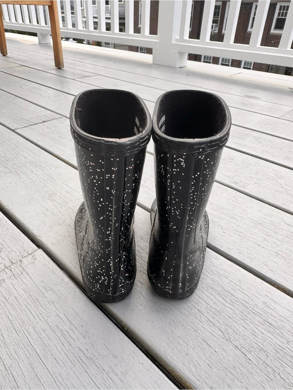 Hunter Black Rain Boots with sparkle